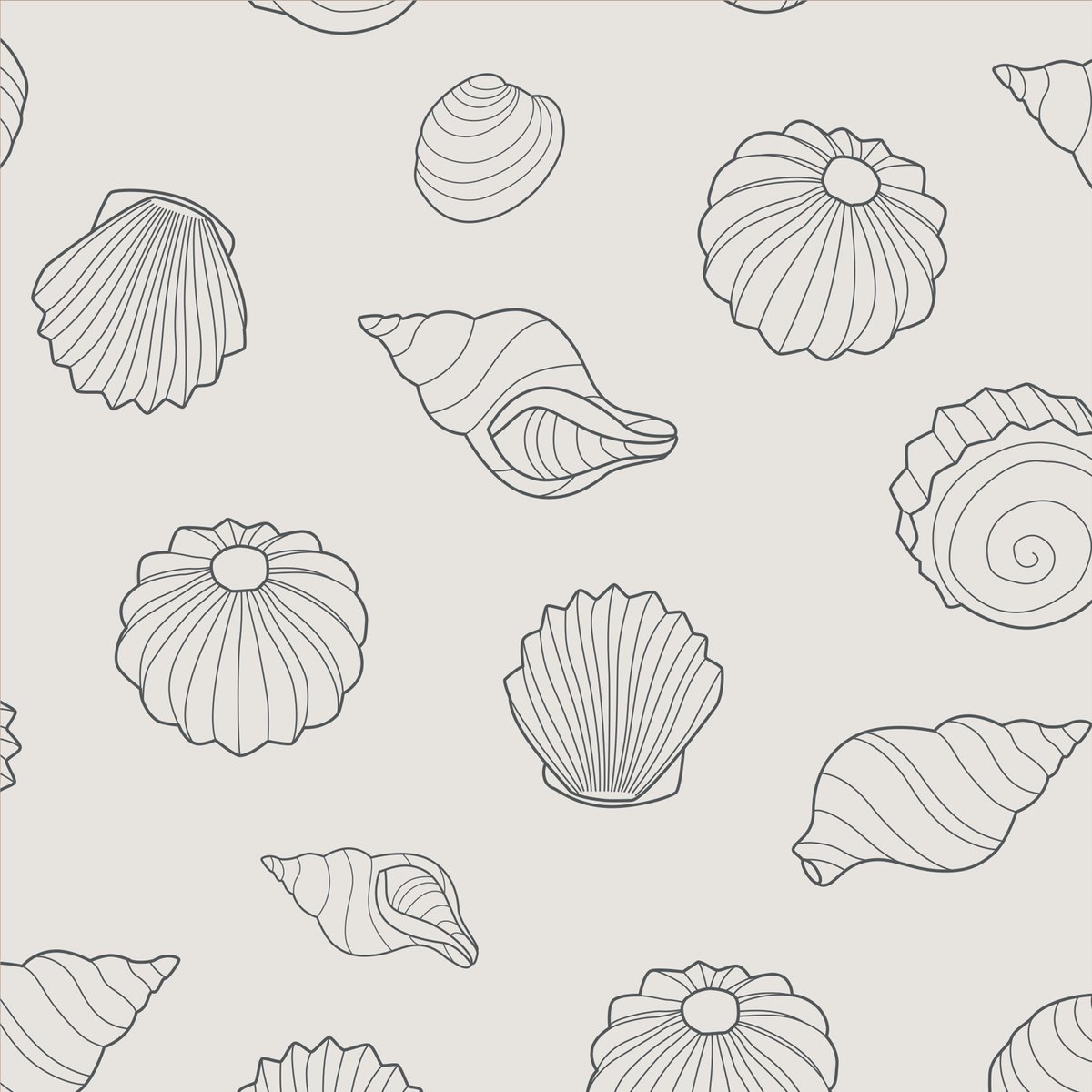 Cooee Design Shells lautasliinat 16 x 16 cm Linnen