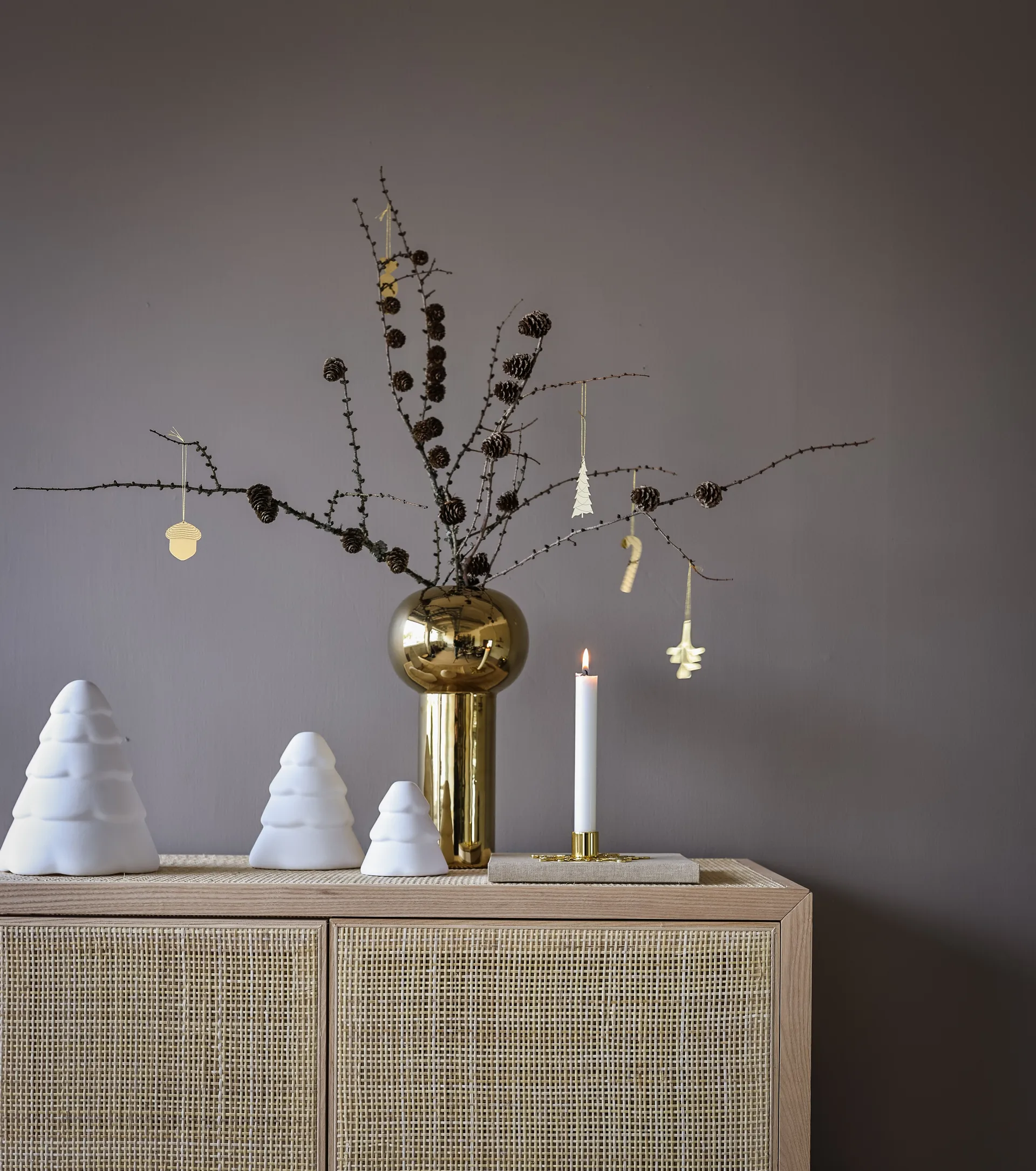 Snowy joulukuusi 10 cm, White Cooee Design