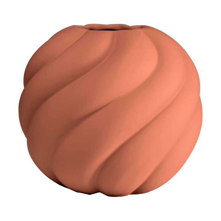 Twist ball maljakko 20 cm - Brick red - Cooee Design