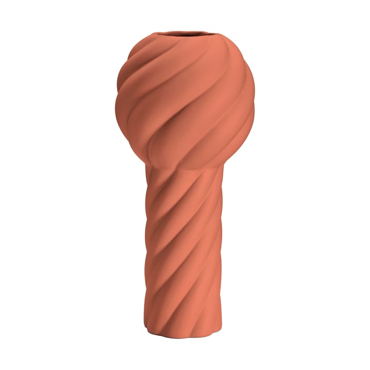Twist pillar maljakko 34 cm - Brick red - Cooee Design