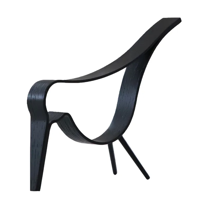 Woody Bird medium - Mustaksi petsattu tammi - Cooee Design