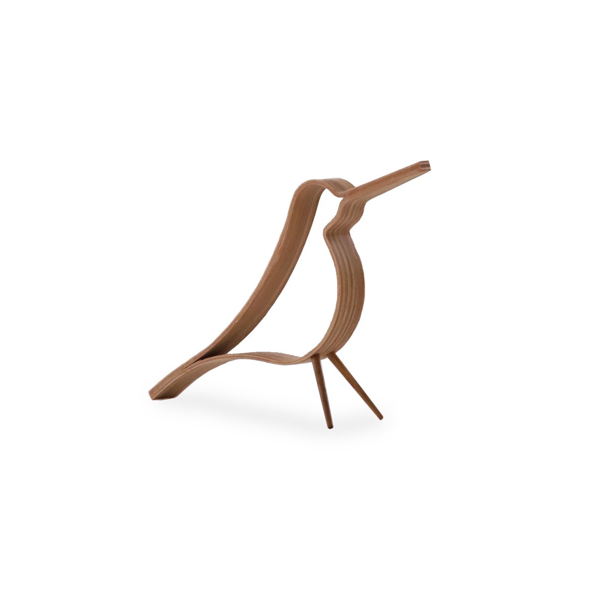 Cooee Design Woody Bird pieni Tammi | Skandinaavinen Sisustus | Veistokset & Posliinihahmot | Ruskea