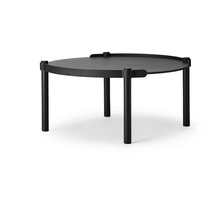 Woody pöytä Ø80 cm - Black stained oak - Cooee Design