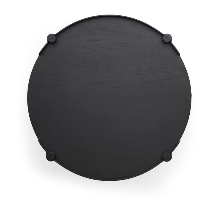 Woody pöytä Ø80 cm, Black stained oak Cooee Design