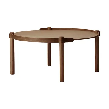 Woody pöytä Ø80 cm - Tummapetsattu tammi - Cooee Design