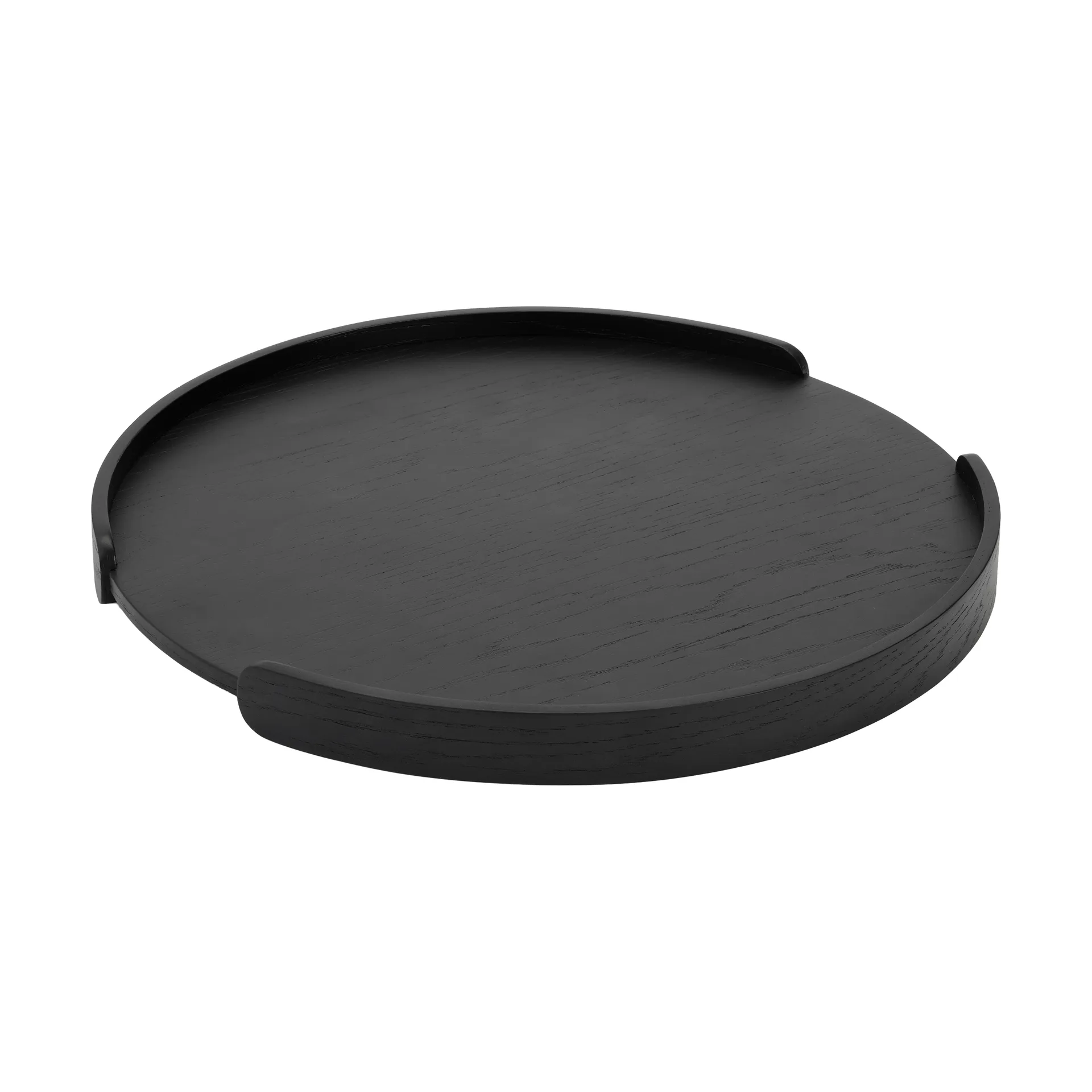 Woody tarjotin, Mustaksi petsattu tammi, Ø35 cm Cooee Design