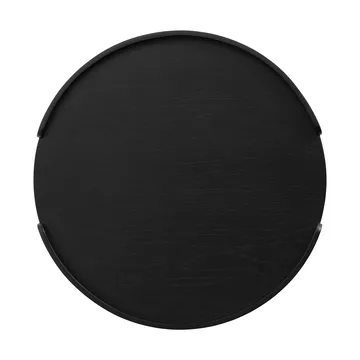Woody tarjotin - Mustaksi petsattu tammi, Ø35 cm - Cooee Design