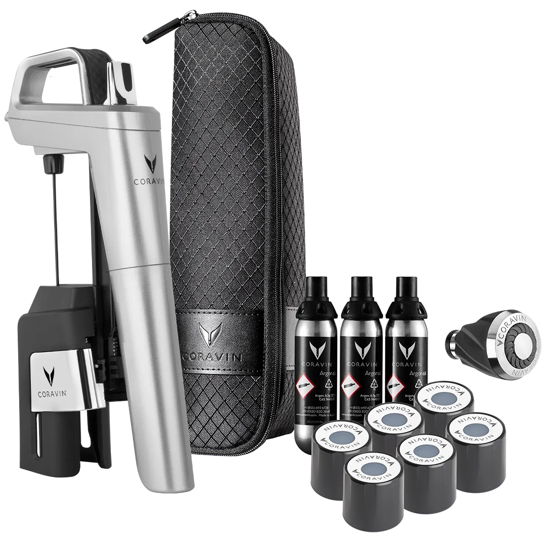 CORAVIN™ Timeless Six+ Viinijärjestelmä, Hopea Coravin