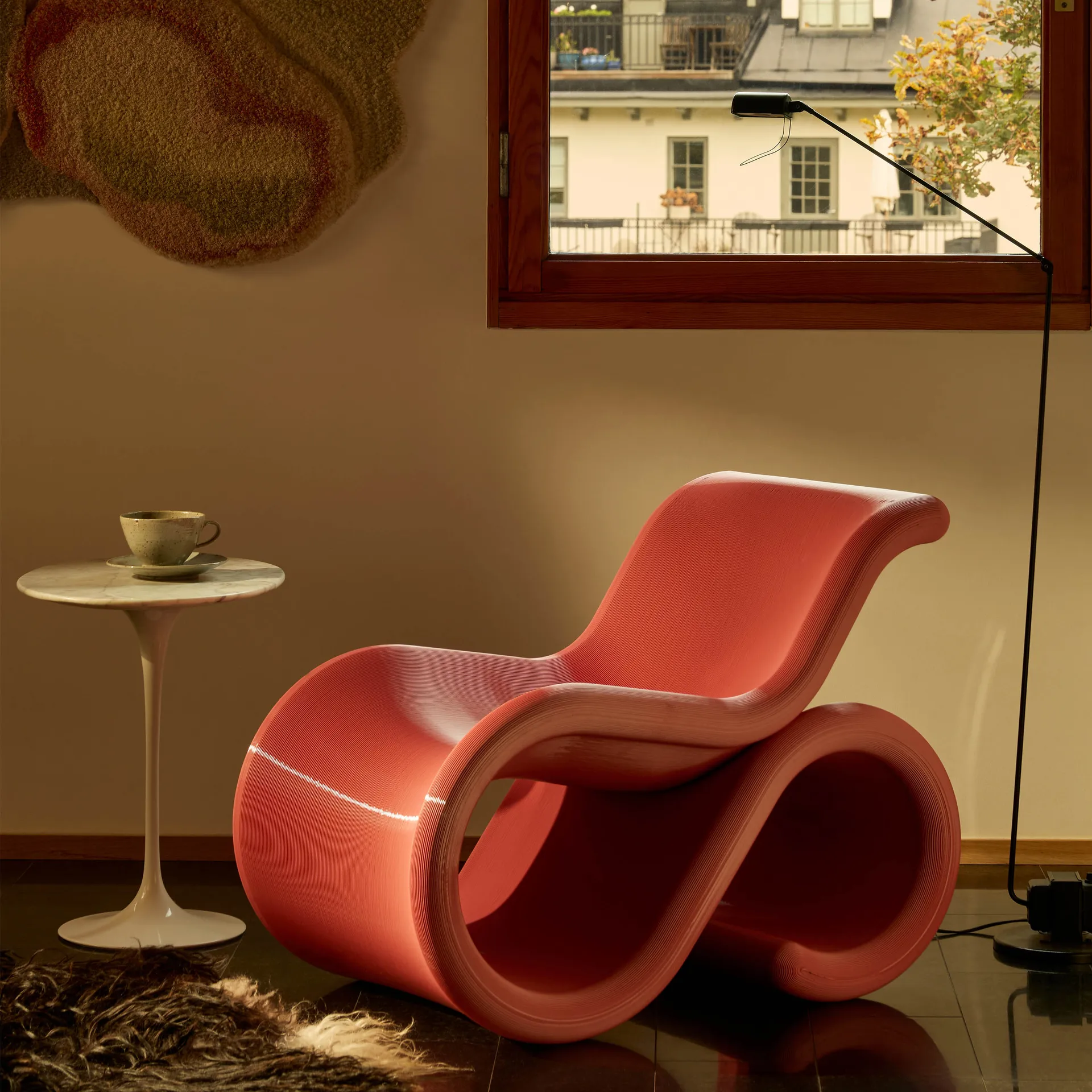 Éclair chair lepotuoli, Purukumi Crème Atelier