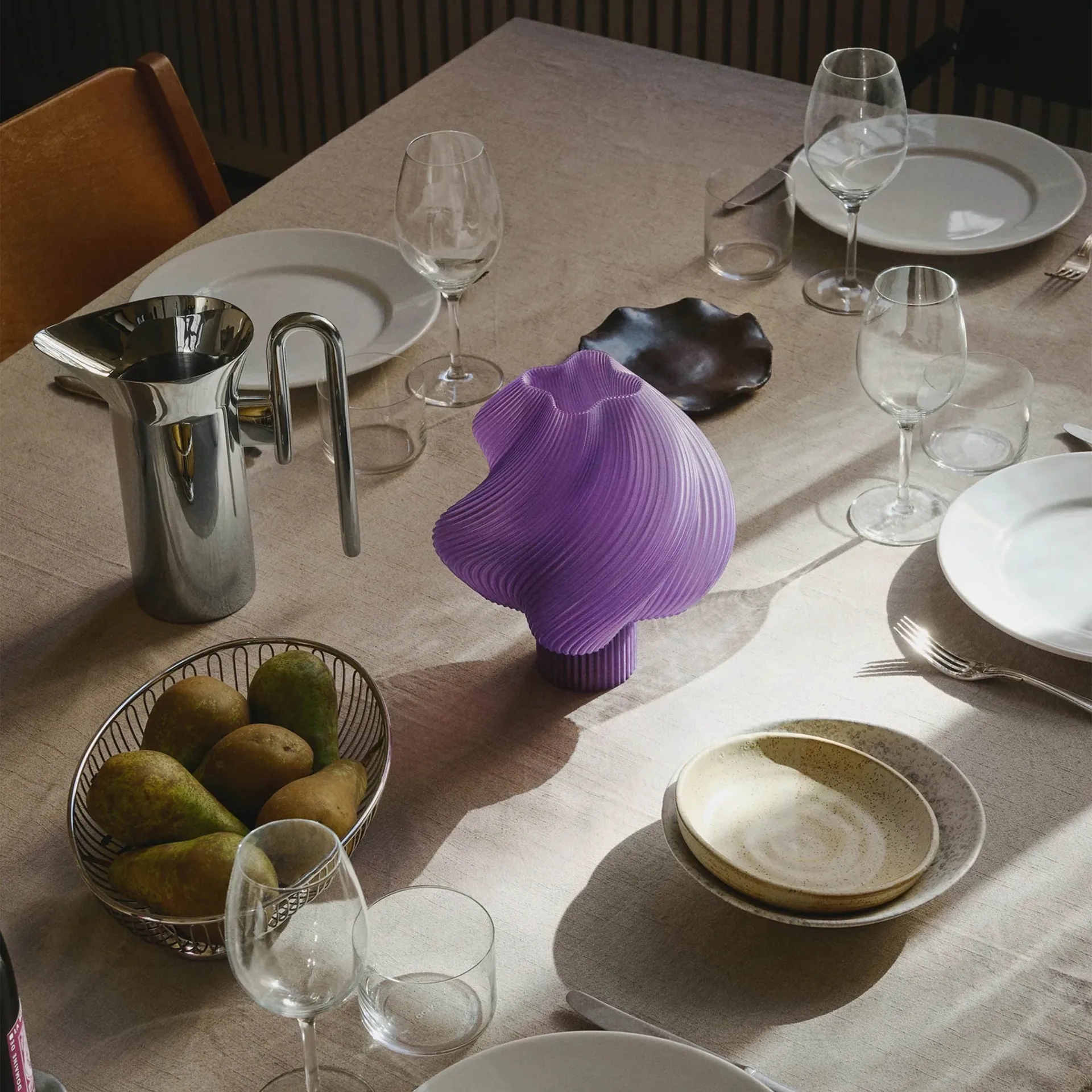 Soft Serve kannettava pöytälamppu, Lavender sorbet, 23 cm Crème Atelier