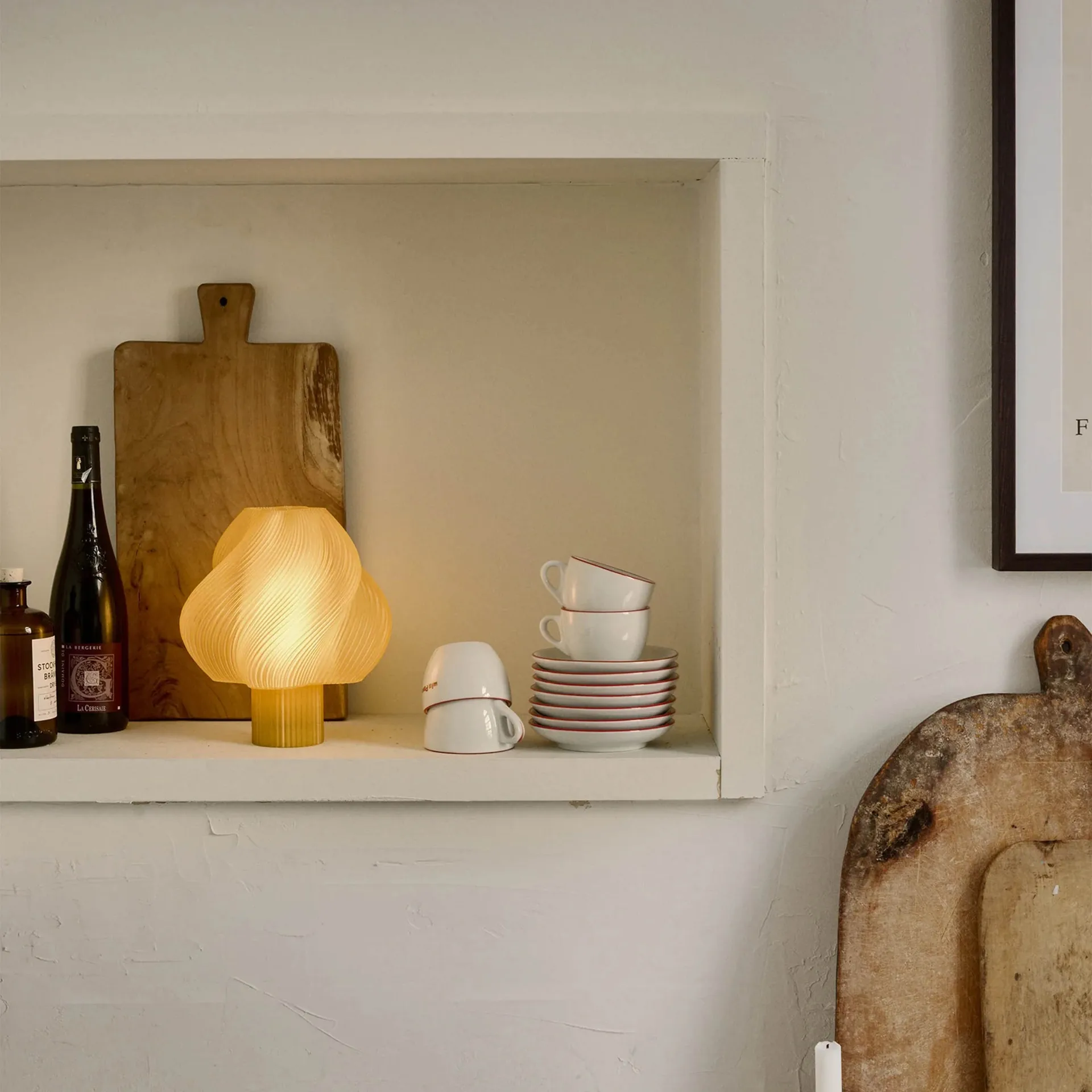 Soft Serve kannettava pöytälamppu, Limoncello-sorbetti, 23 cm Crème Atelier