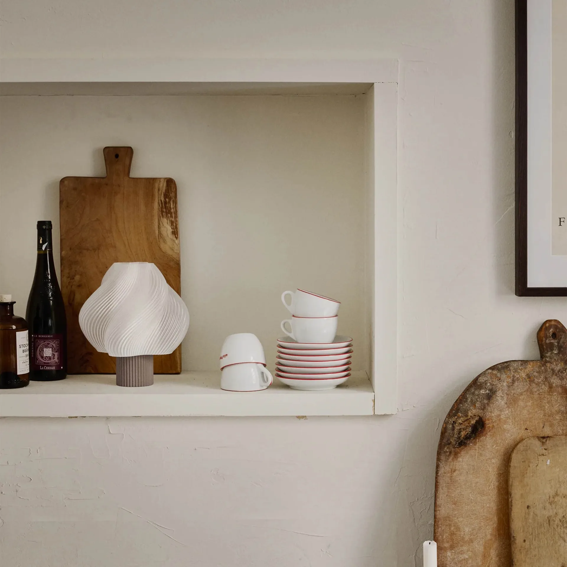 Soft Serve kannettava pöytälamppu, Mocha, 23 cm Crème Atelier