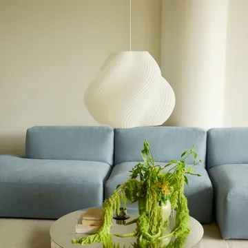 Soft Serve riippuvalaisin - Valkoinen-kromi, Mega, 60 cm - Crème Atelier