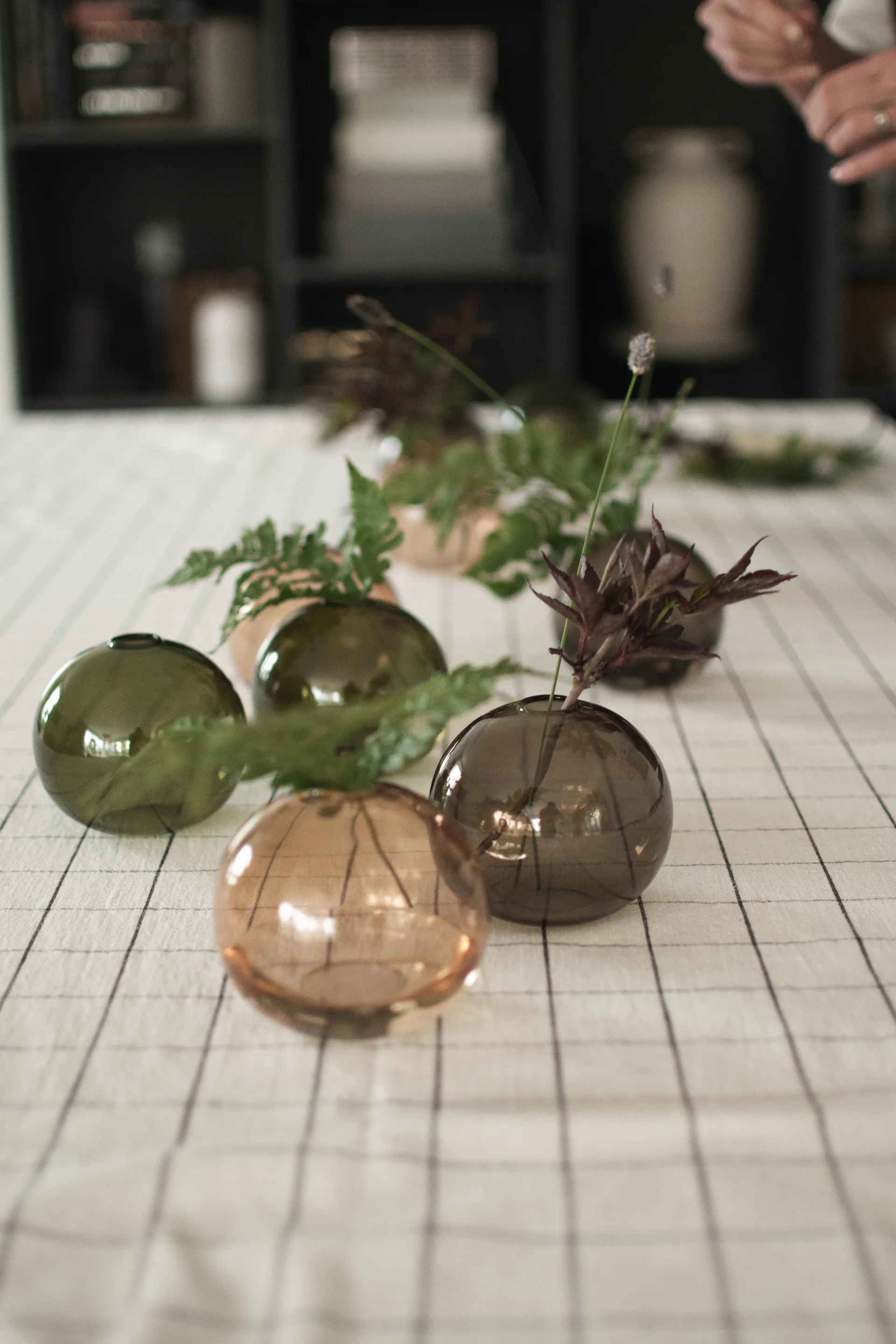 Ball maljakko Ø10 cm, Ruskea DBKD