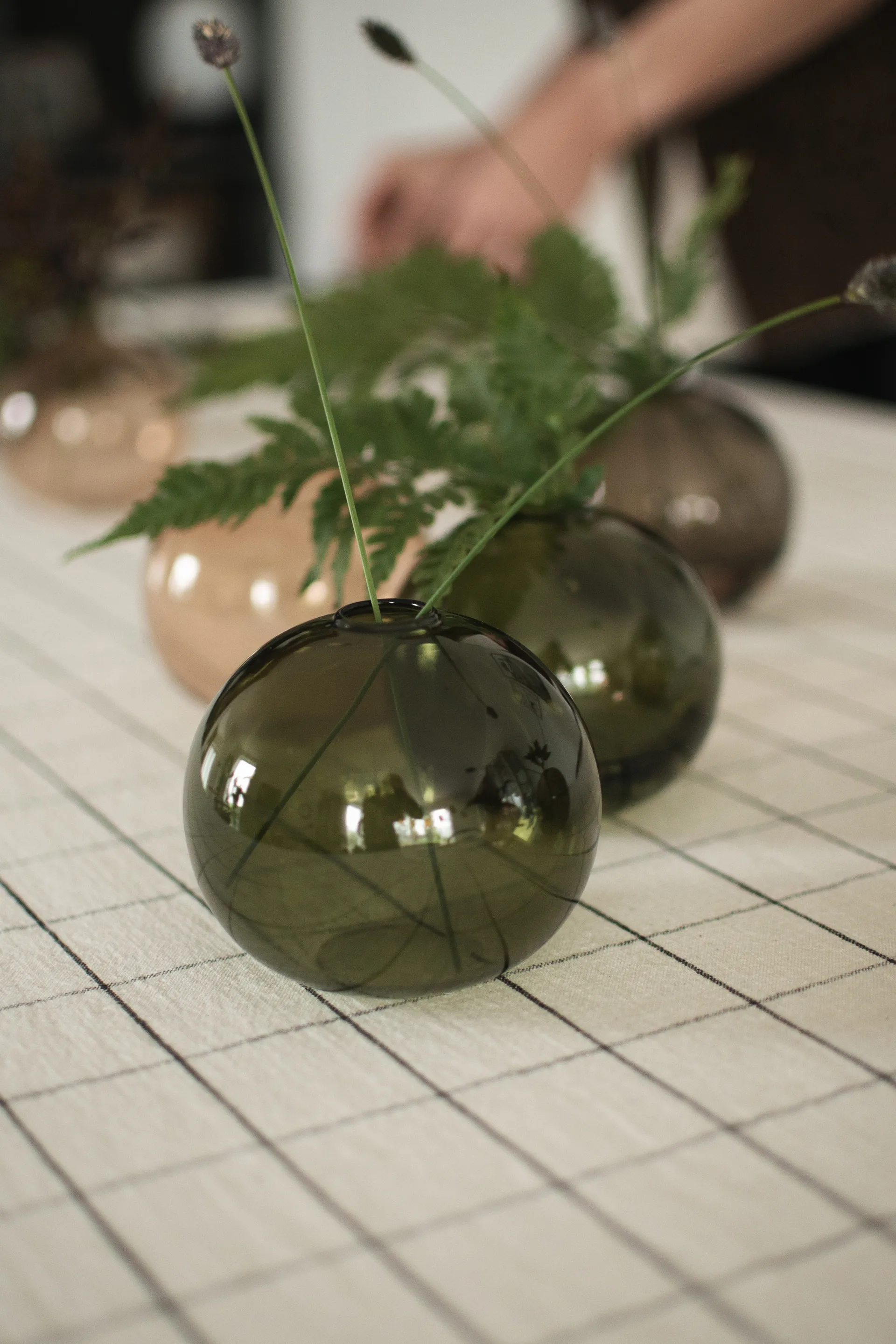 Ball maljakko Ø10 cm, Vihreä DBKD