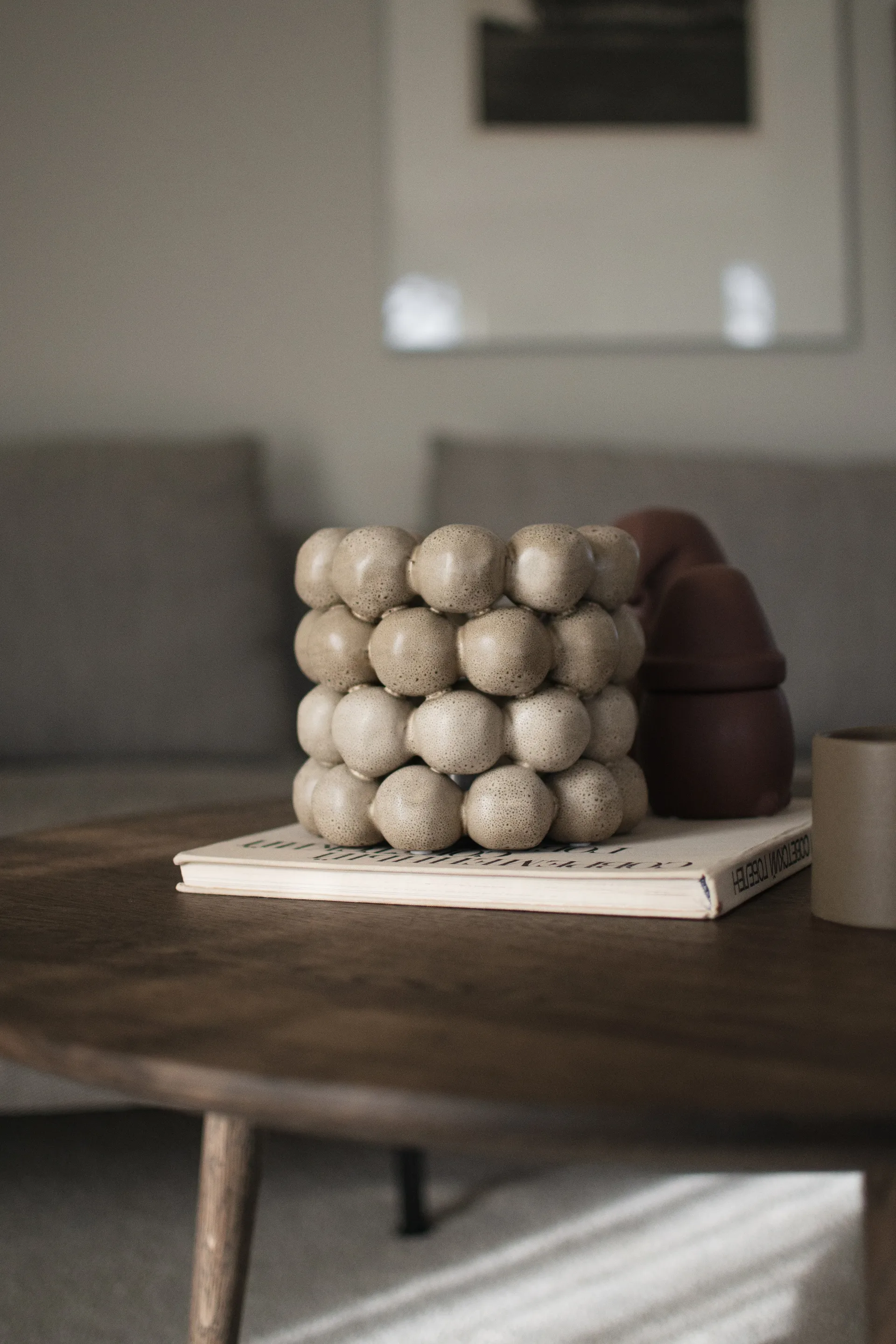 Bright kynttilälyhty Ø 17 cm, Beige DBKD