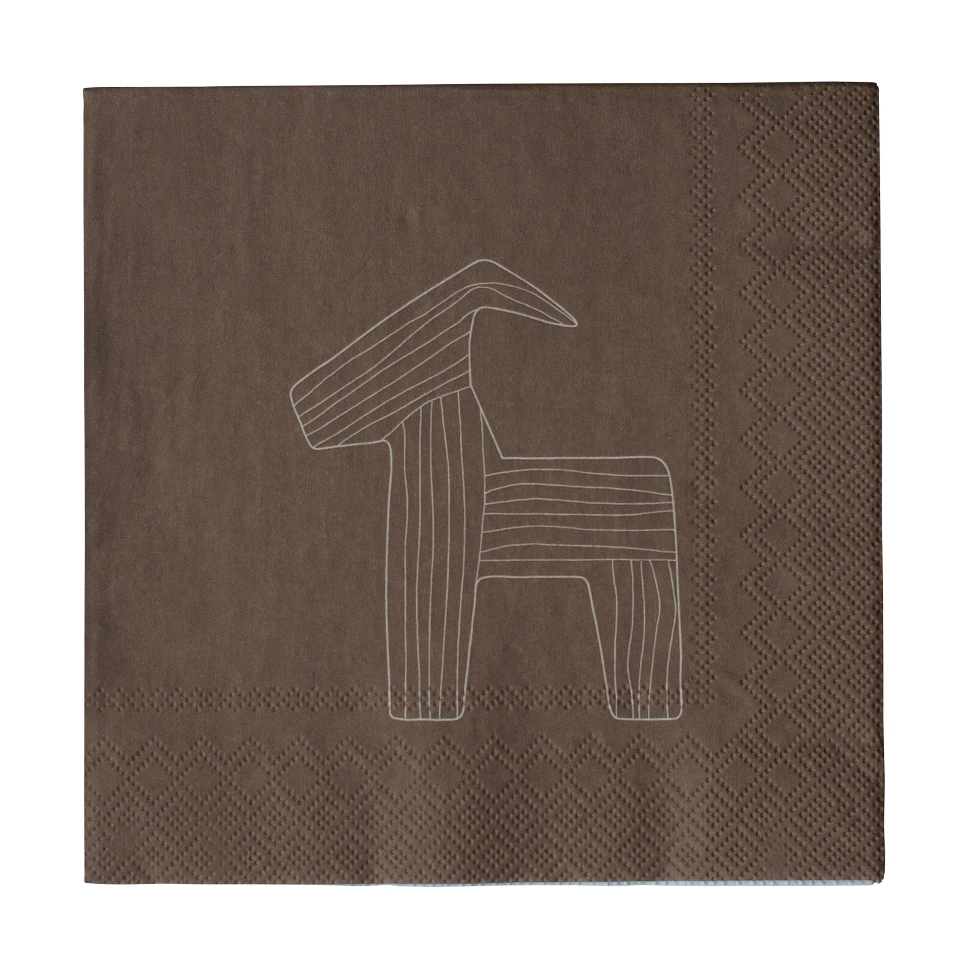 Bruse paperiservetti 33x33 cm 20-pack, Ruskea DBKD