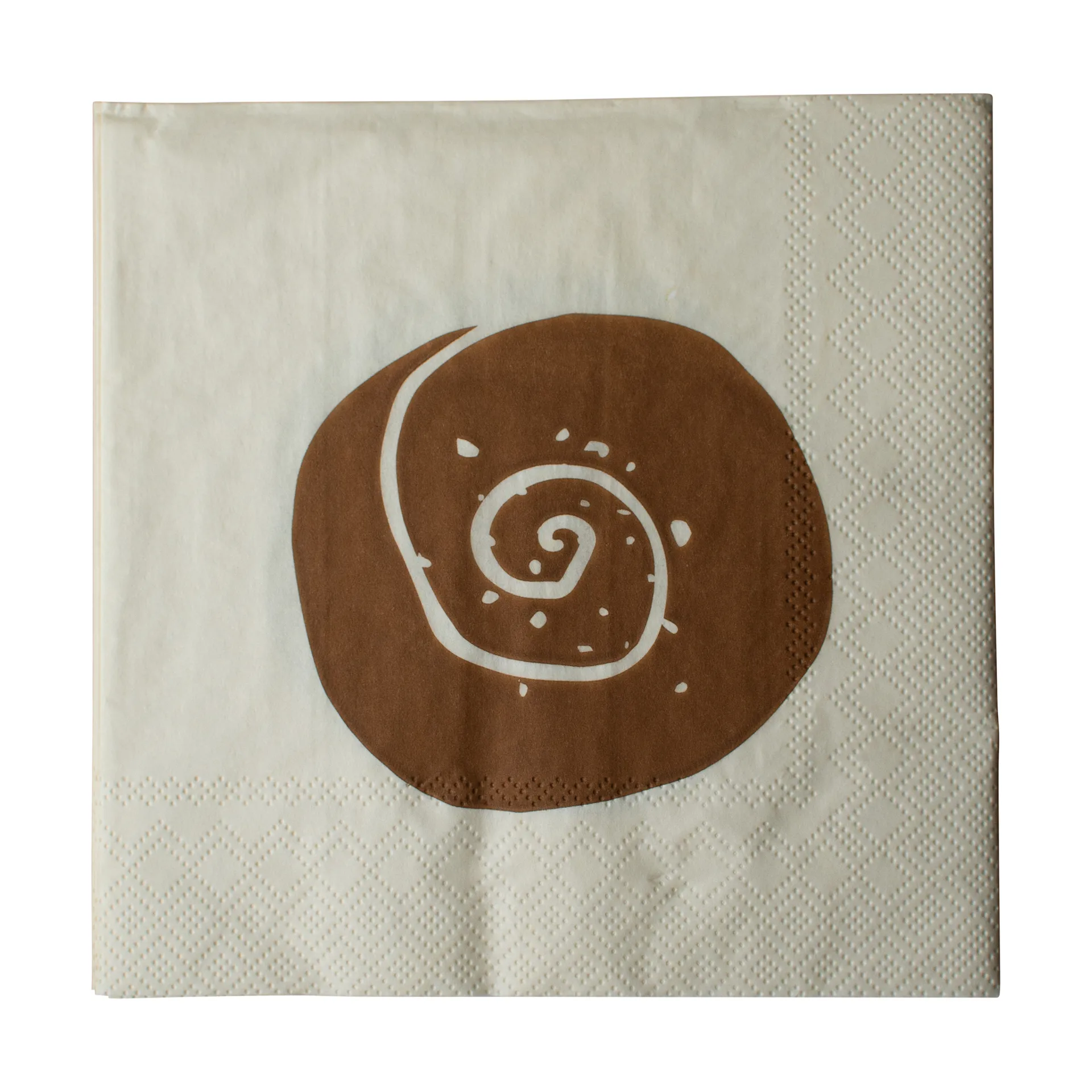 Bulle paperinen lautasliina 20-pack, Creme-Brown, 33x33 cm DBKD