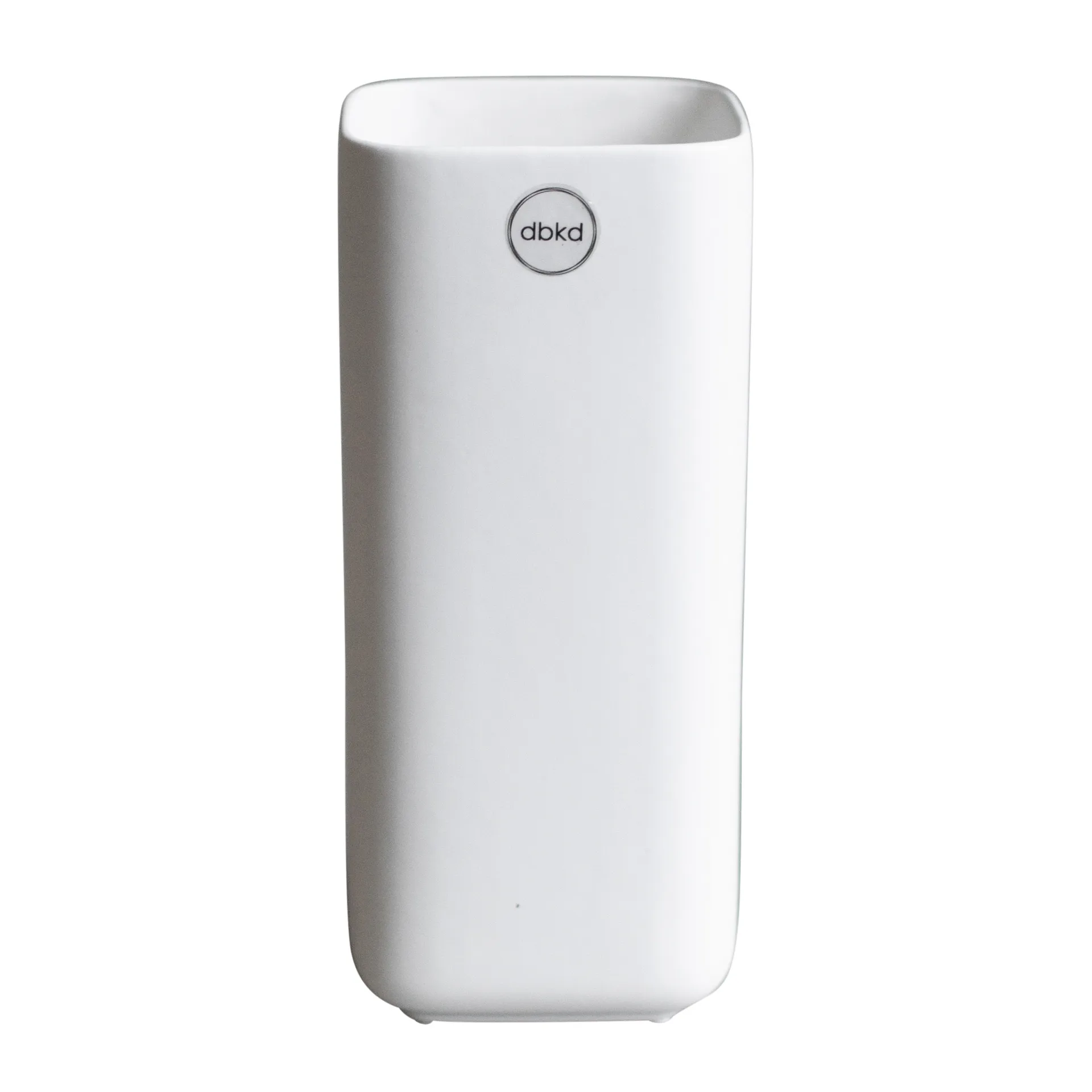 Cube maljakko 20 cm, Matte white DBKD