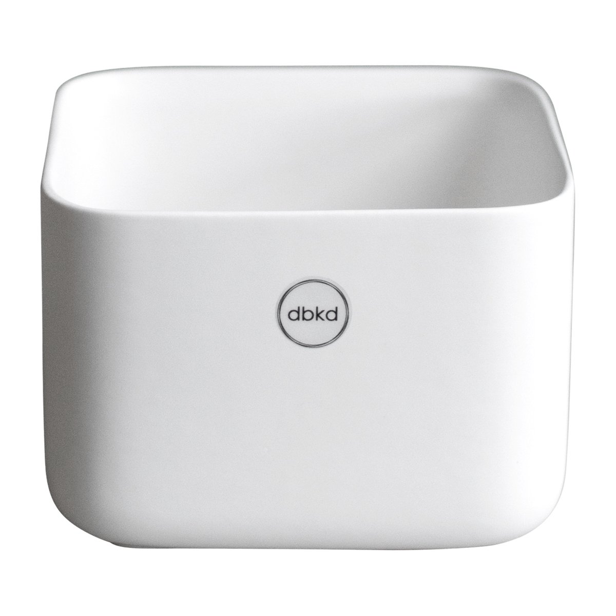 DBKD Cube plant matala ruukku 13 cm Matte white | Skandinaavinen Sisustus | Ruukut | Valkoinen