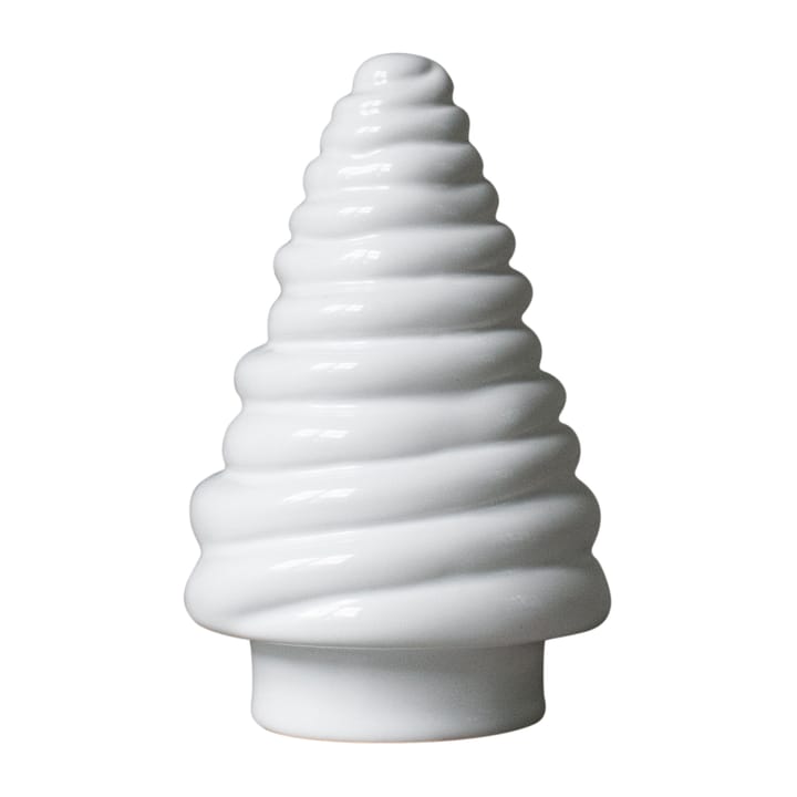 Curl tree koristekuusi 13 cm - Shiny white - DBKD