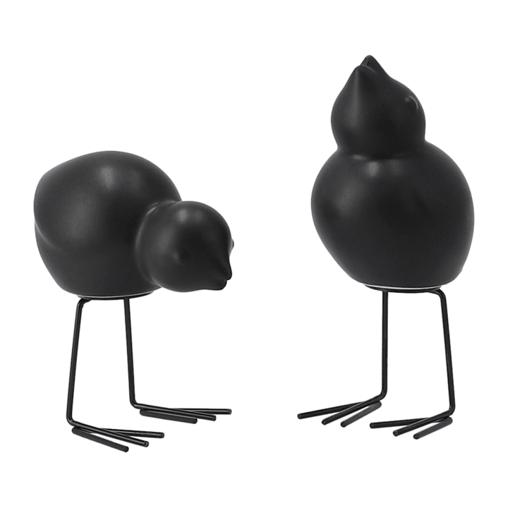 DBKD Swedish Birds -pääsiäiskoriste, 2-pakkaus - Black - DBKD