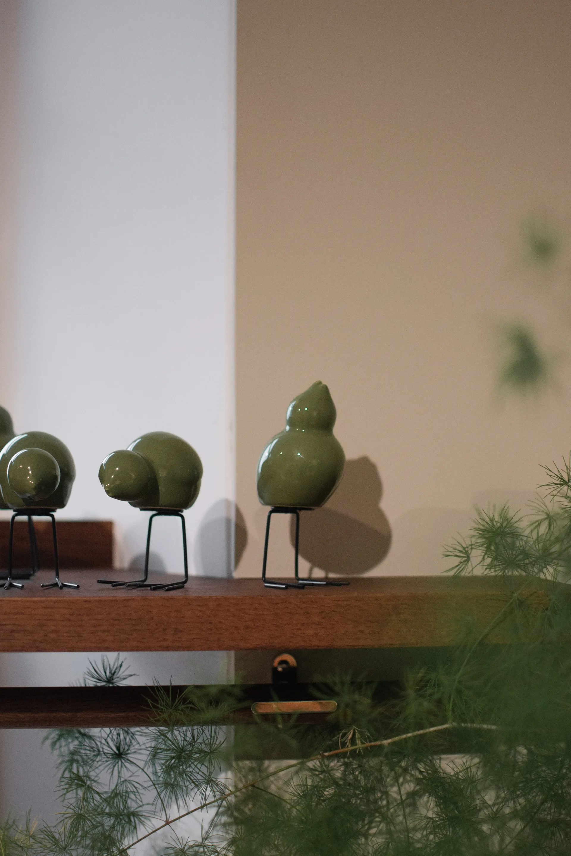 DBKD Swedish Birds -pääsiäiskoriste, 2-pakkaus, Kiiltävä green DBKD