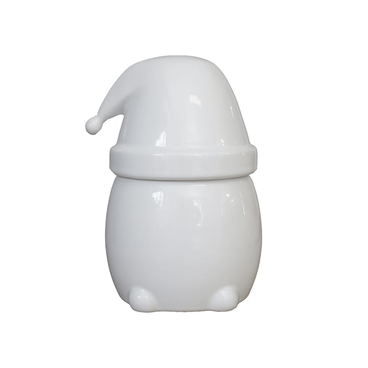 Eating Santa -kulho kannellinen, suuri, Shiny white DBKD