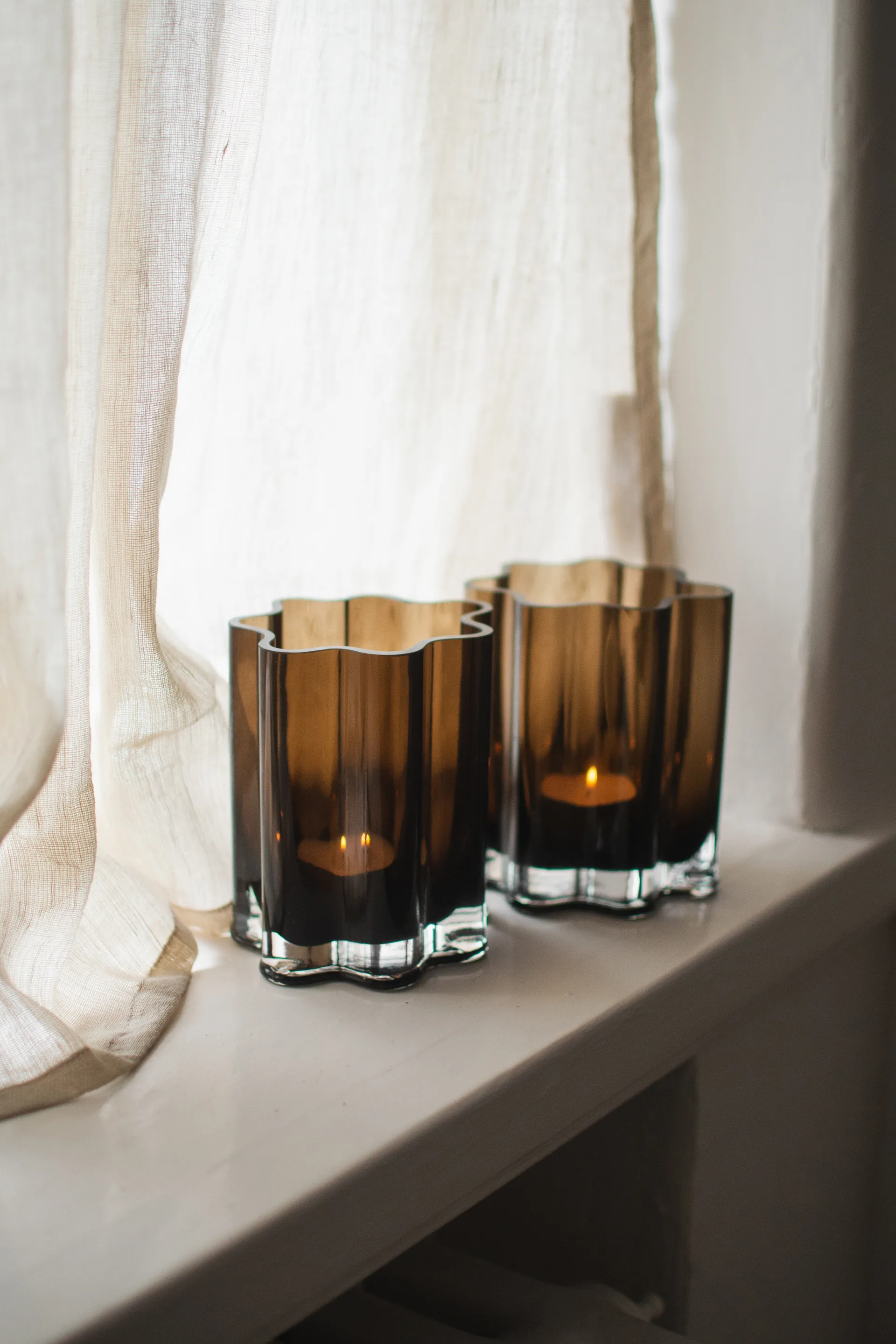 Filter kynttilälyhty, Ruskea, Ø11,5×13 cm DBKD