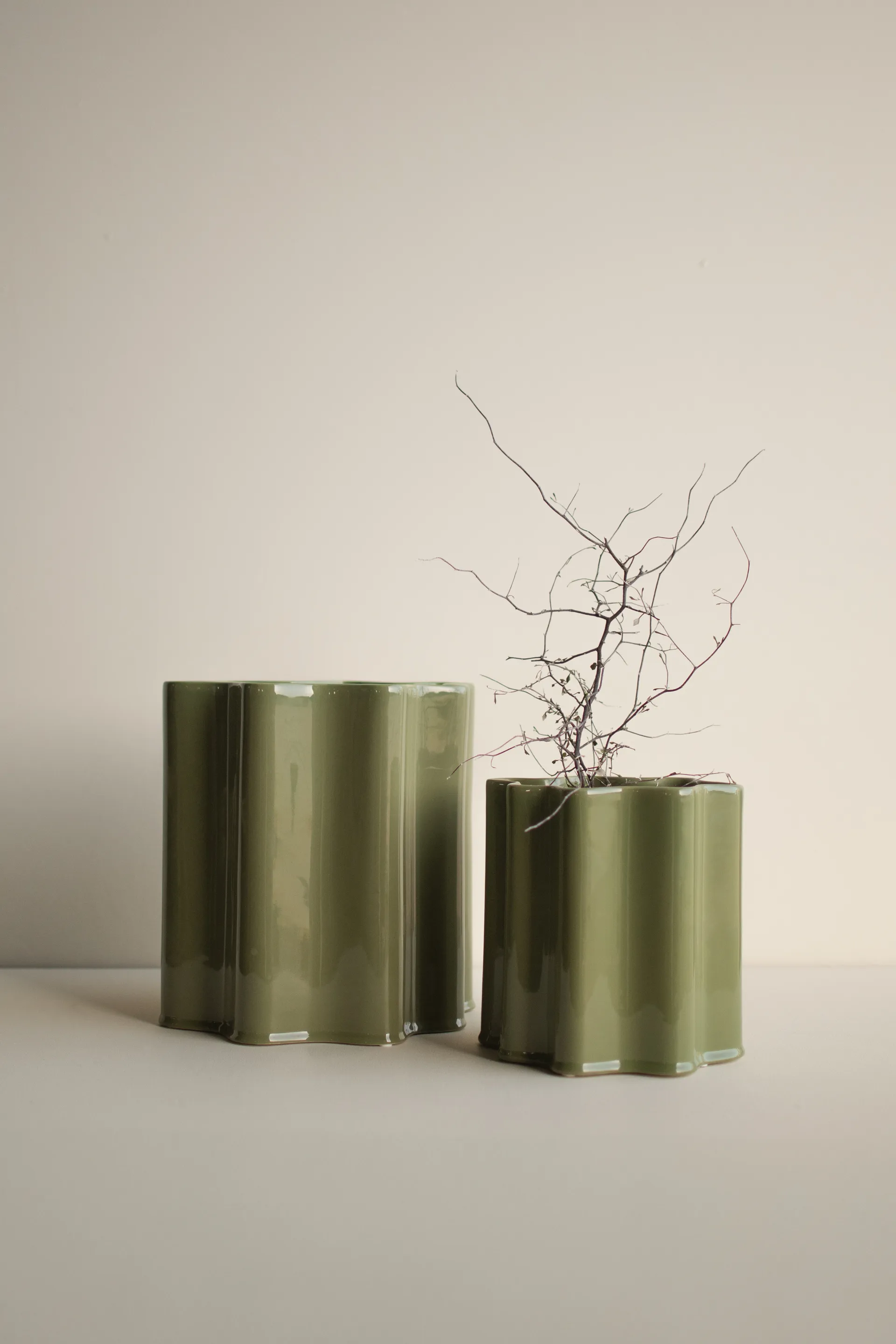 Filter ruukku, Kiiltävä vihreä, Ø25 cm DBKD