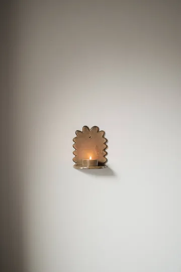 Flowery seinäkynttilänjalka - Beige - DBKD