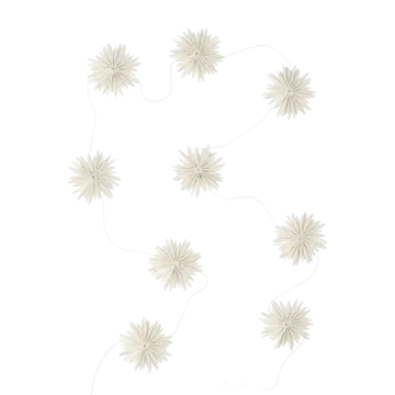 Garland hiutale koristeköynnös - White  - DBKD
