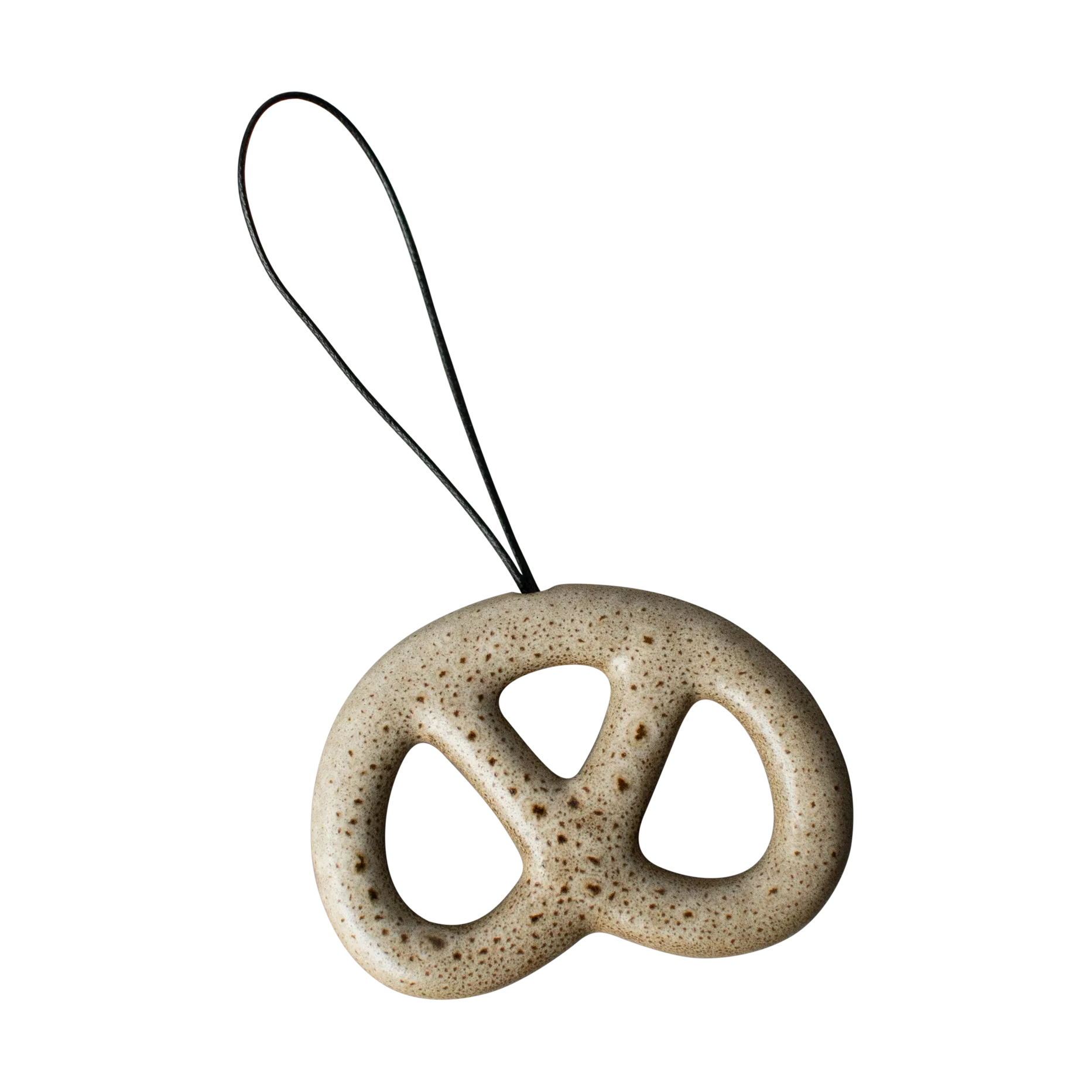 Hanging pretzel koristeriipus, Beige DBKD