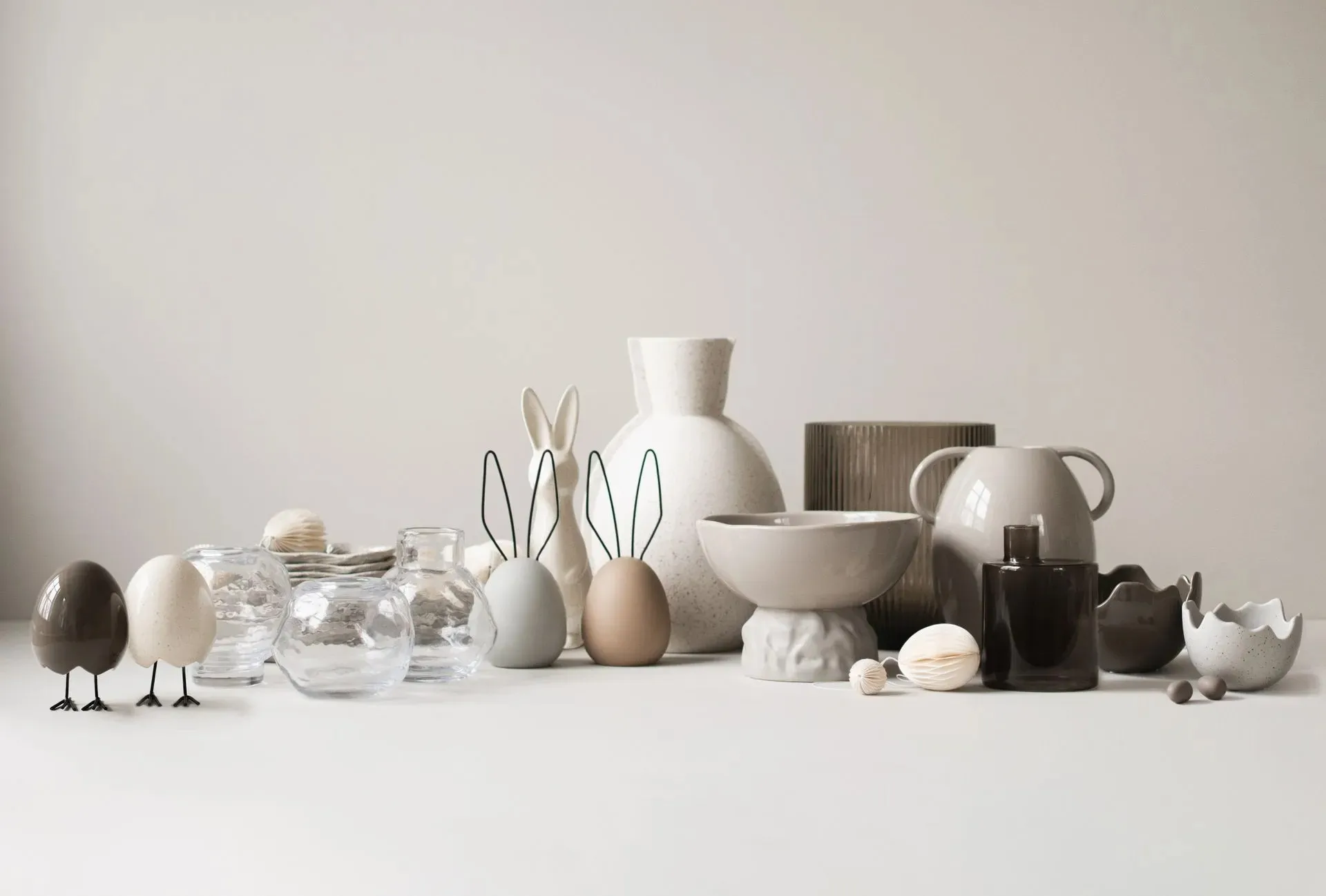 Hare pääsiäiskoriste H20 cm, Greige DBKD