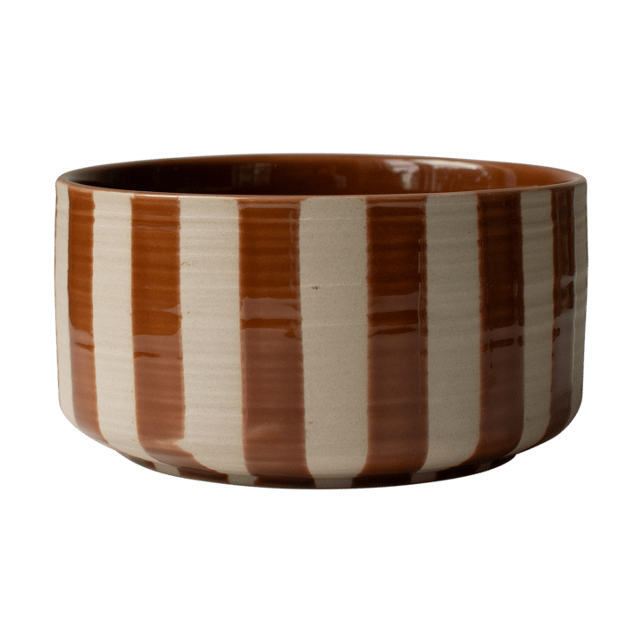 Line koristekulho Ø16 cm - Raidoitettu nougat - DBKD