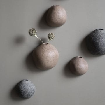 Miniature seinälle ripustettava maljakko ruskea - Small Ø 8 cm - DBKD
