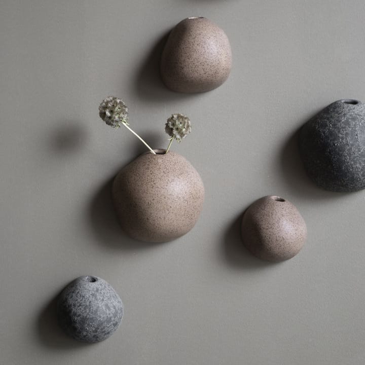 Miniature seinälle ripustettava maljakko ruskea, Small Ø 8 cm DBKD