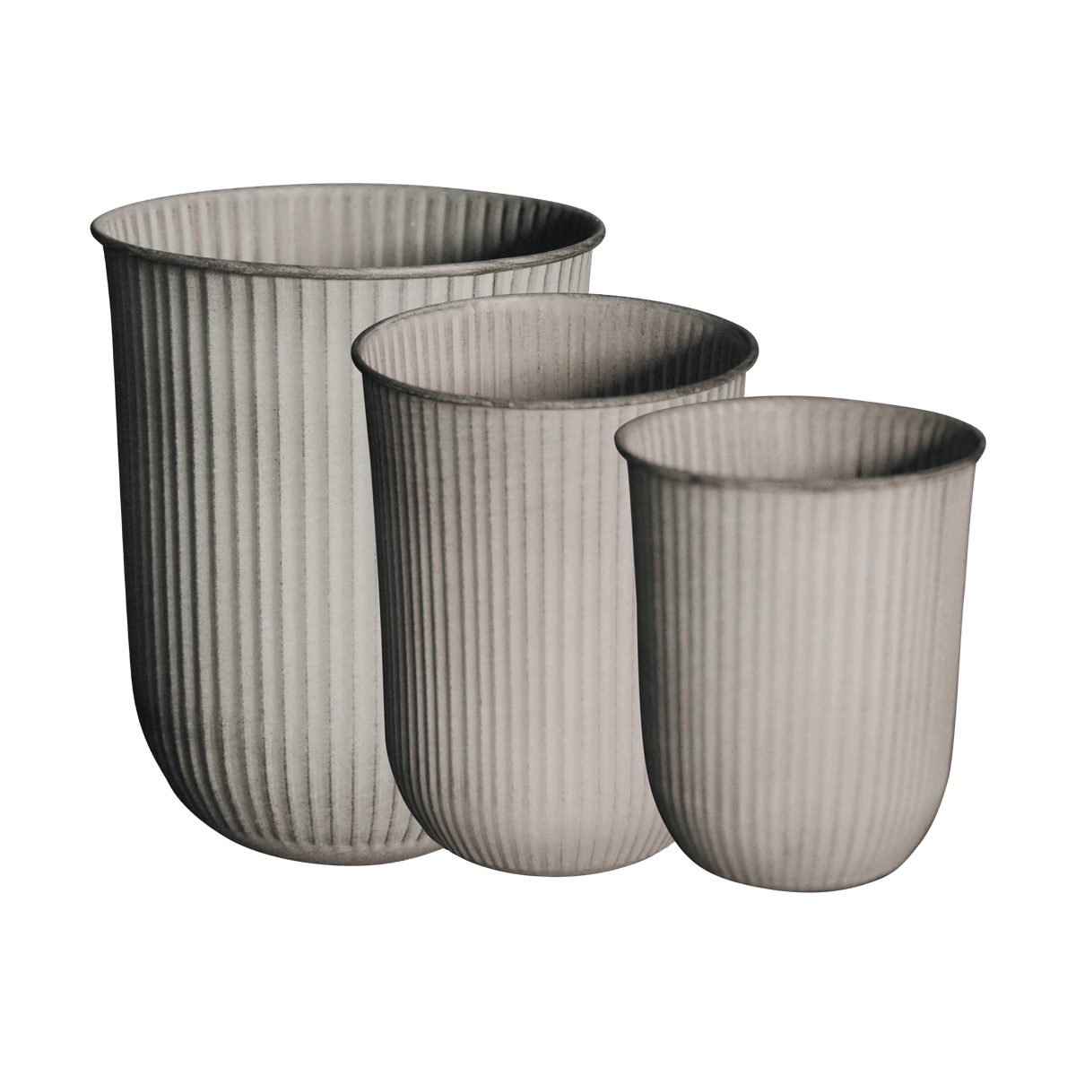 DBKD Out stripe -ruukku 3-pakkaus Beige | Skandinaavinen Sisustus | Ruukut | Beige