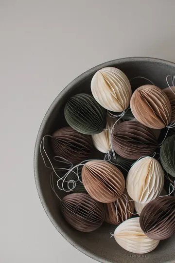 Ovoid pääsiäiskoriste paperi 7 cm - Hiekka - DBKD