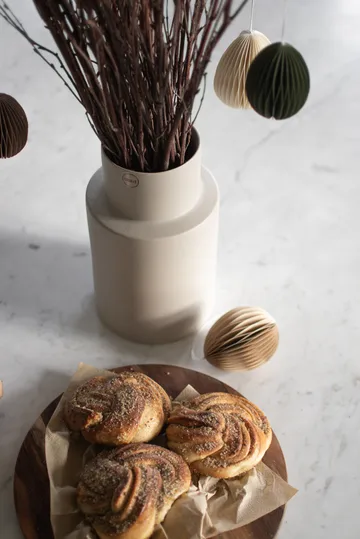 Ovoid pääsiäiskoriste paperi 7 cm - Hiekka - DBKD