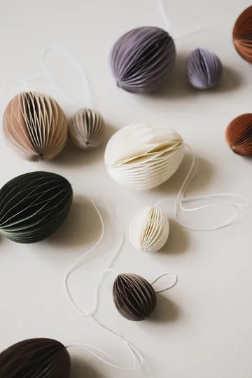 Ovoid pääsiäiskoriste paperi 7 cm - Hiekka - DBKD