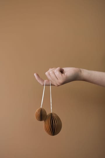 Ovoid pääsiäiskoriste paperi small 4 cm - Terracotta - DBKD