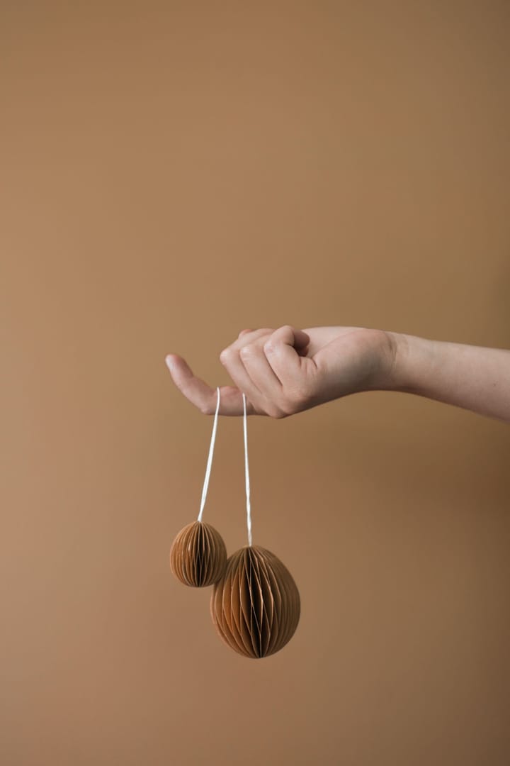 Ovoid pääsiäiskoriste paperi small 4 cm, Terracotta DBKD