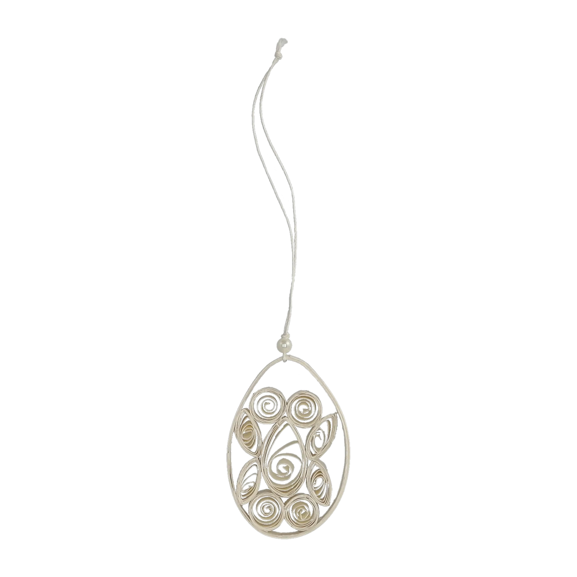 Paper egg -pääsiäiskoriste, Valkoinen DBKD
