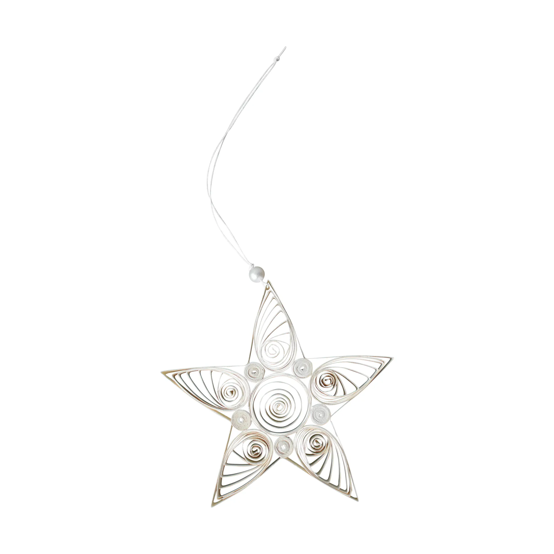 Paper star joulukoriste 13 cm, White DBKD