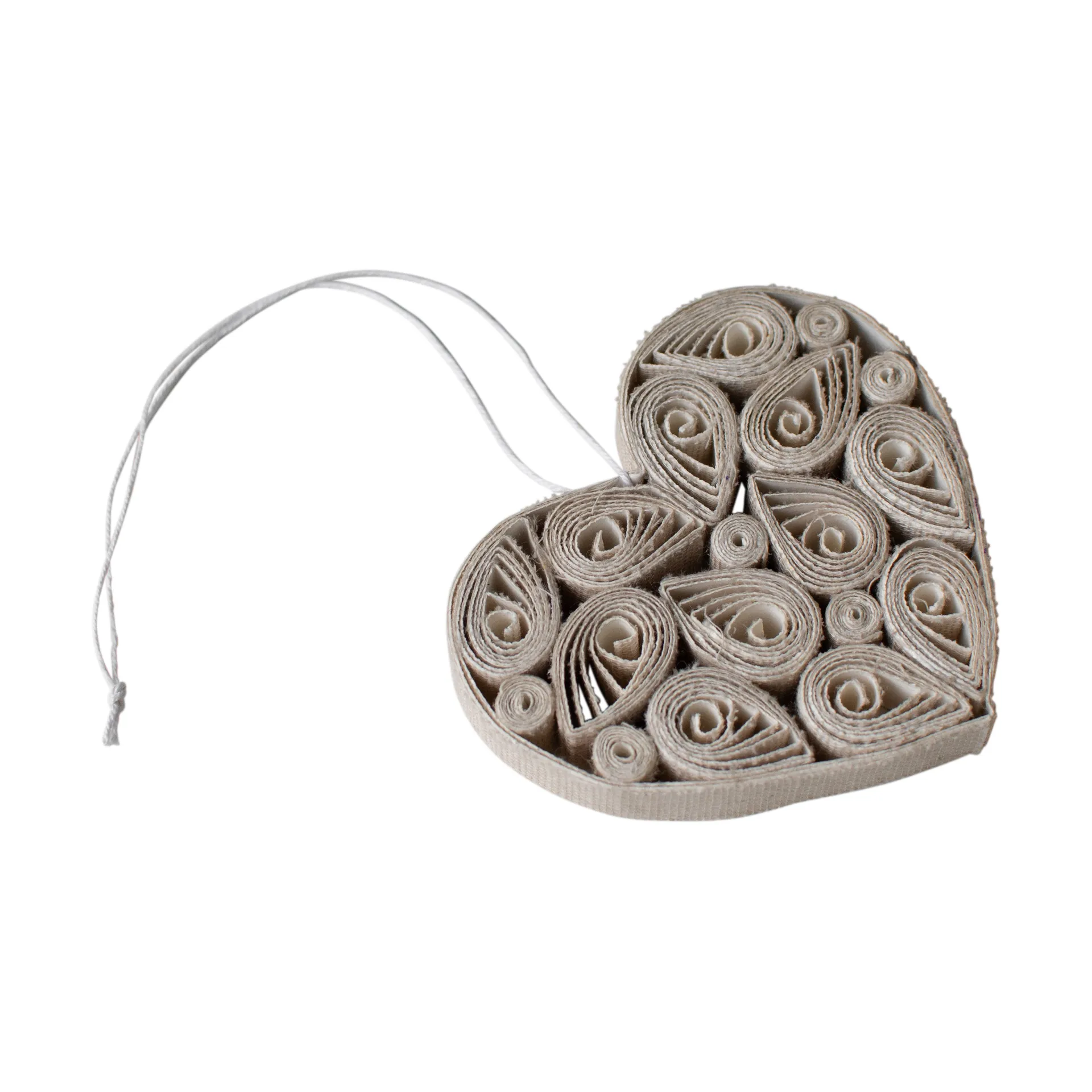 Paperisydän 8 cm, Kermainen DBKD