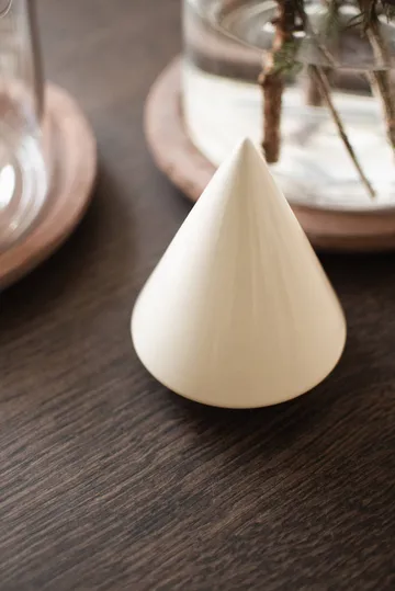 Peak puukoriste - Kiiltävä creme, Ø9 cm - DBKD