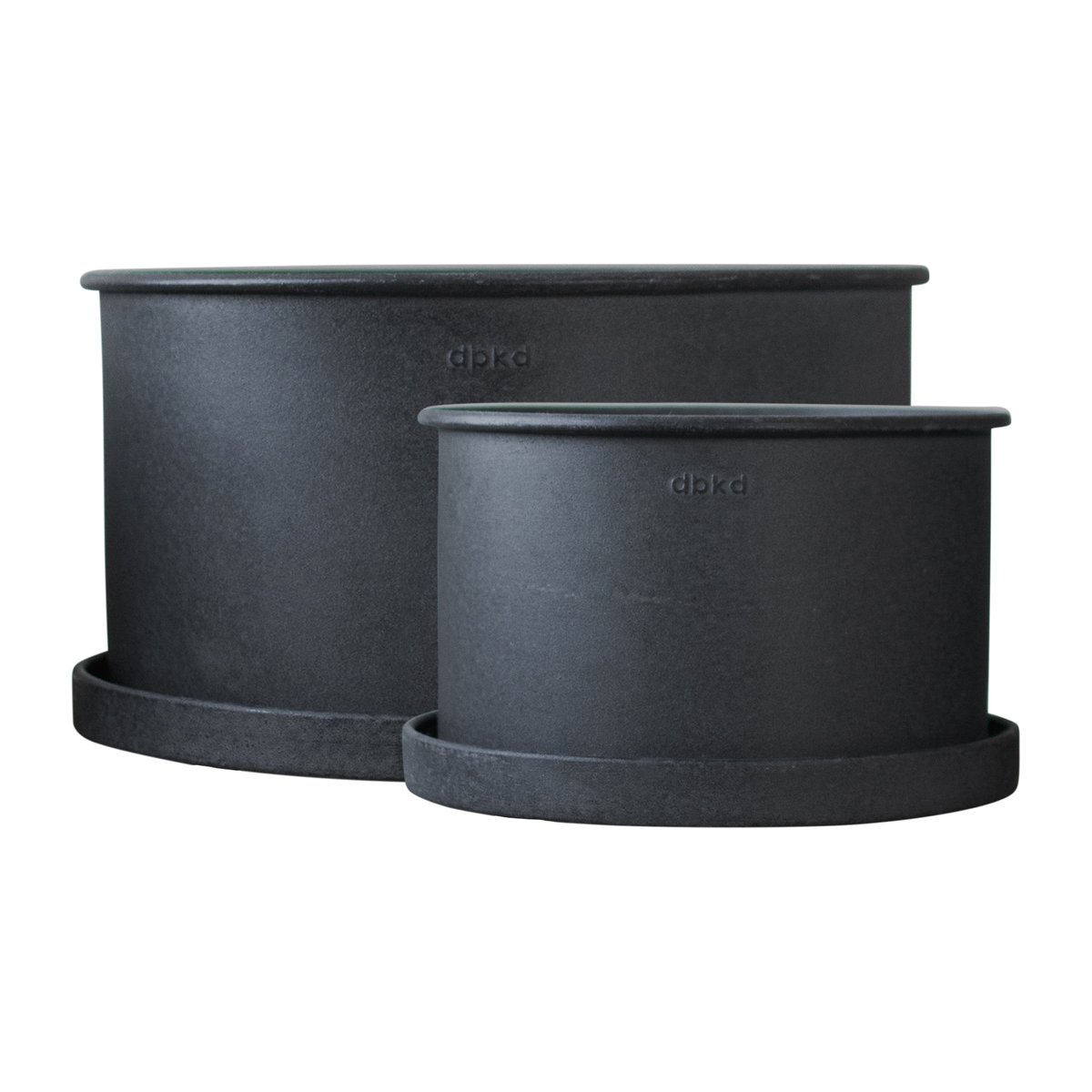 DBKD Plant bowl -ruukku 2-pakkaus Black | Skandinaavinen Sisustus | Ruukut | Musta