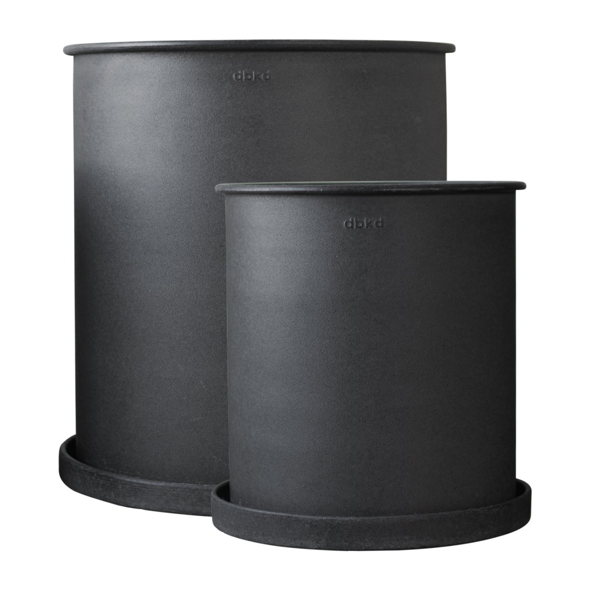 DBKD Plant pot -ruukku large 2-pakkaus Black | Skandinaavinen Sisustus | Ruukut | Musta