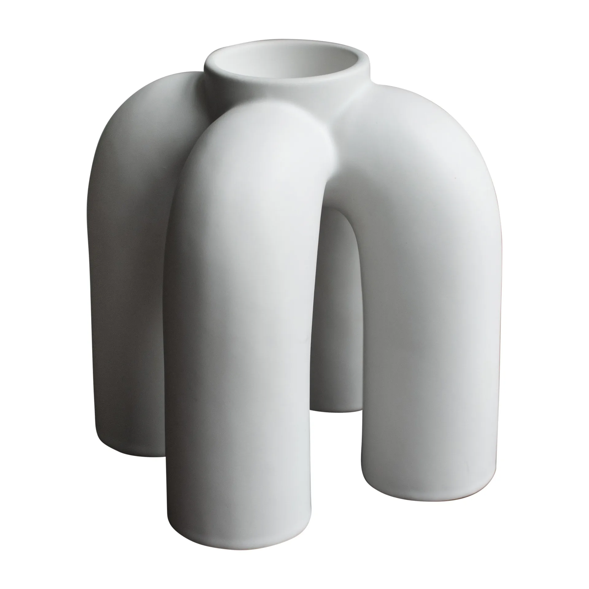 Rope tuikkukynttilänjalka 14 x 14 cm, White DBKD